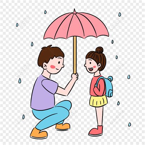 女兒拿黑傘